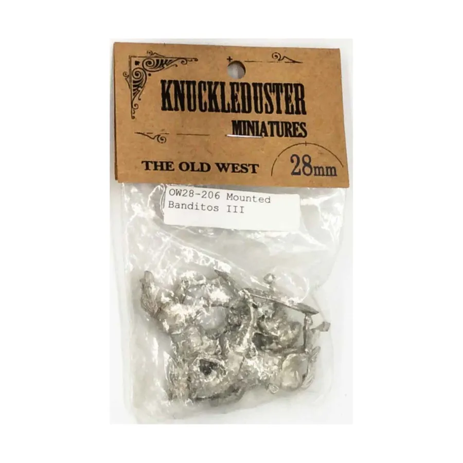 

Конные бандиты 3, Old West Miniatures (28mm) (Knuckleduster Publications)