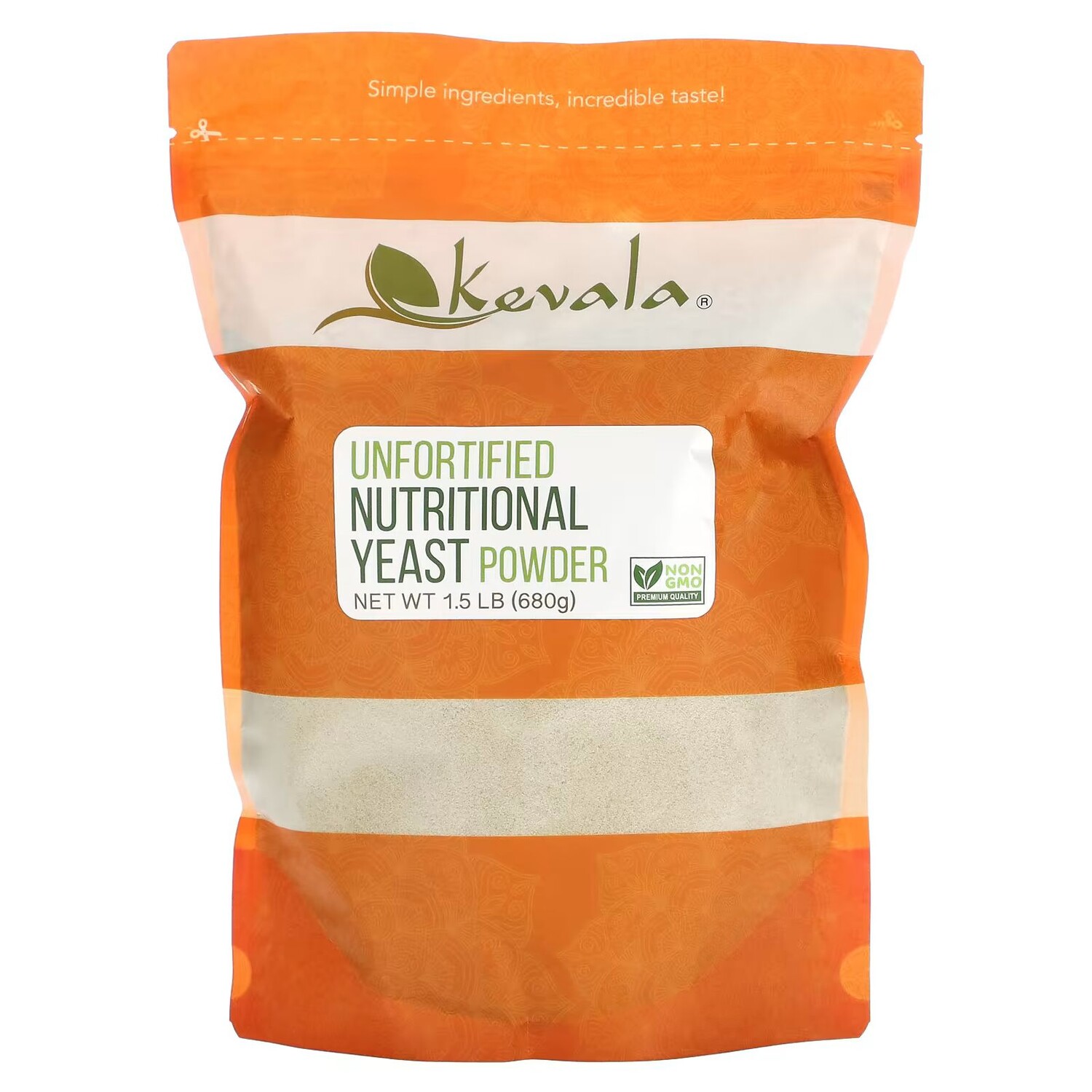 

Необогащенный порошок пищевых дрожжей, 1,5 фунта (680 г) Kevala