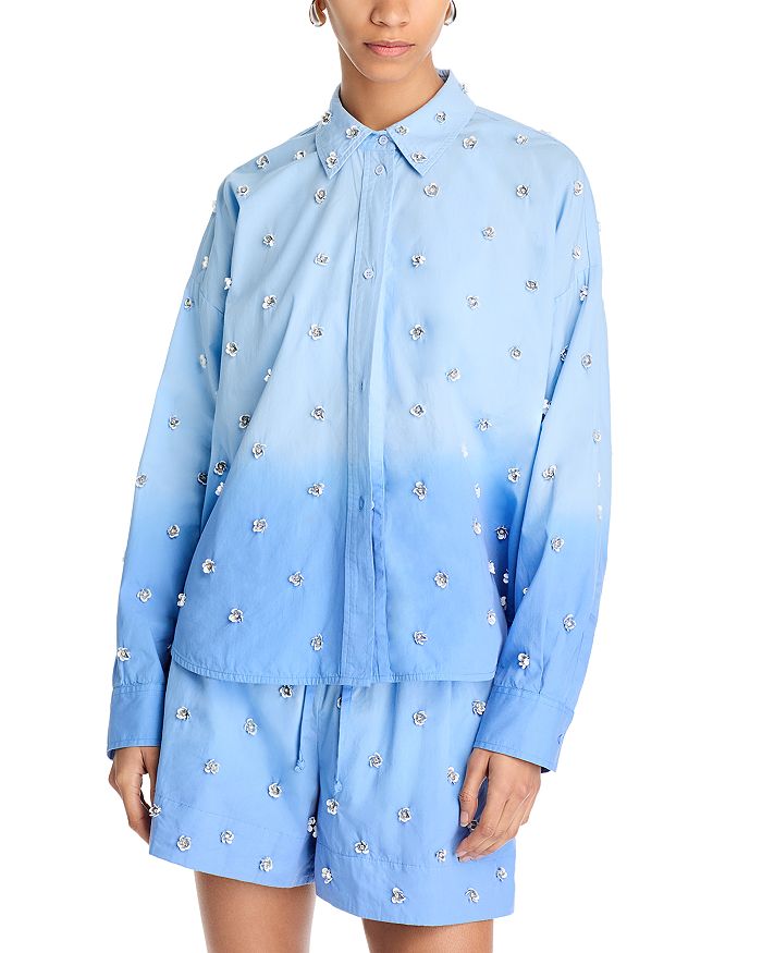 

Расшитая блузка Essentiel Antwerp, синий