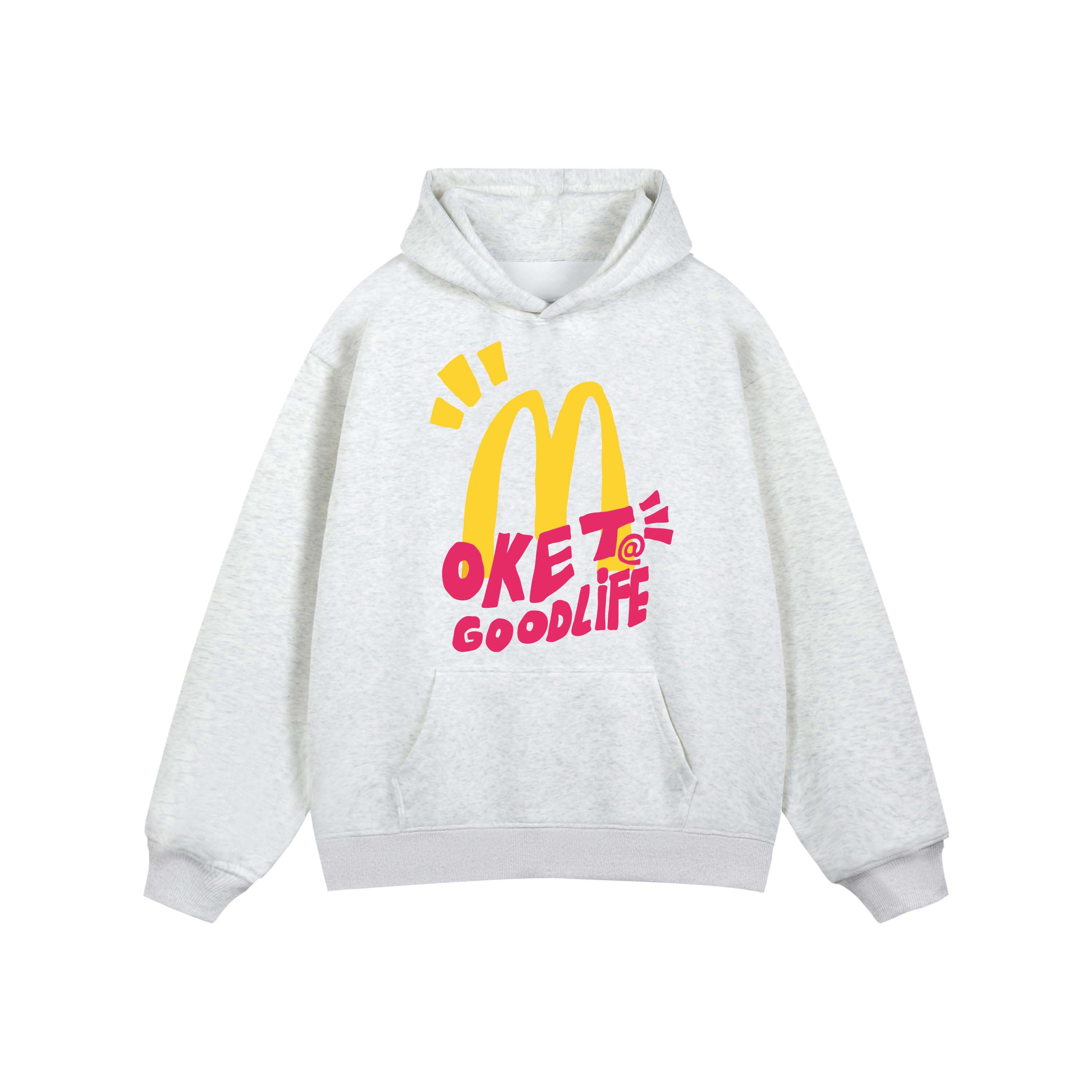 

X OKET Свитшот унисекс RECOLETA, серо-белый