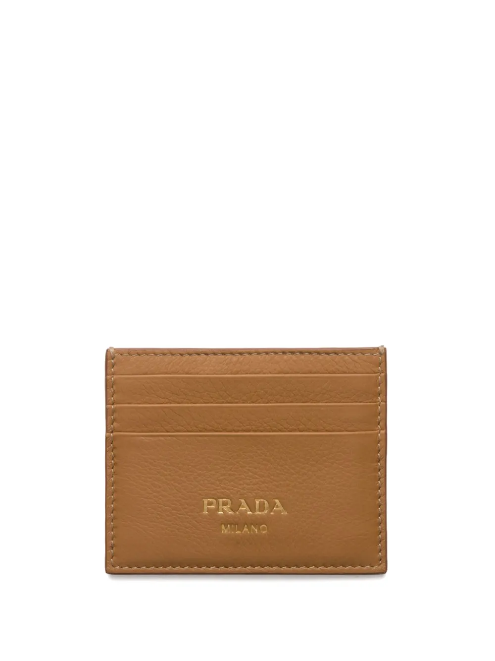 

Кардхолдер с логотипом Prada, коричневый