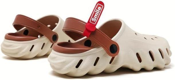 

Мужские садовые сабо с воздухопроницаемым полым дизайном - удобная обувь-слипоны для пары для пляжа Azttoztto, хаки