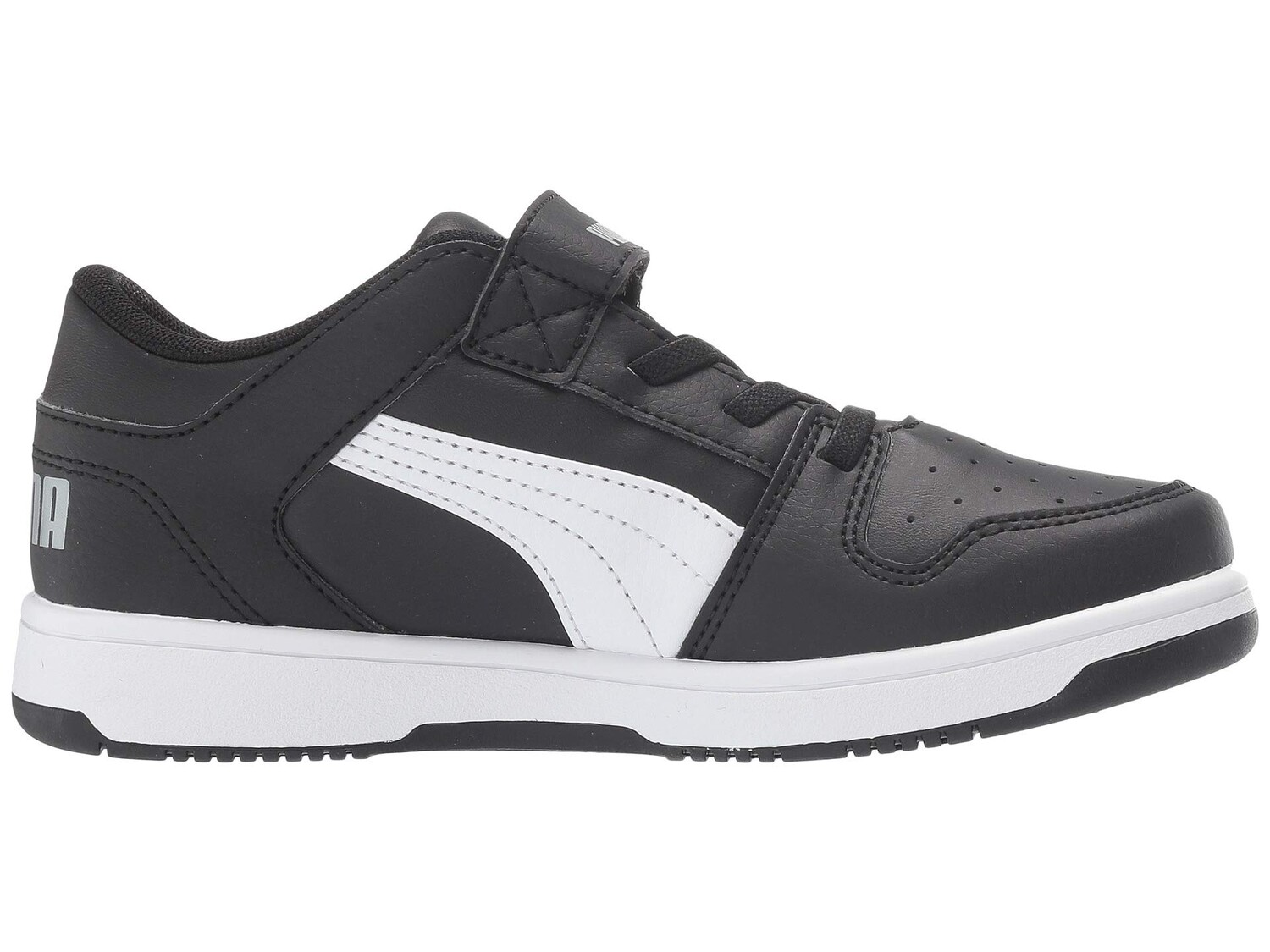 

Кроссовки PUMA Kids Puma Kids Rebound Layup Lo Synthetic Leather Hook and Loop Sneakers (Little Kid)