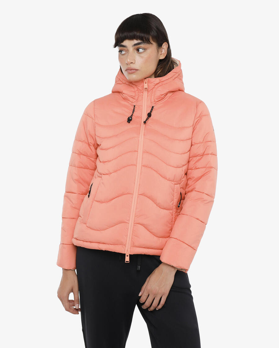 

JAKED Женская синтетическая фитнес-куртка кораллово-красного цвета