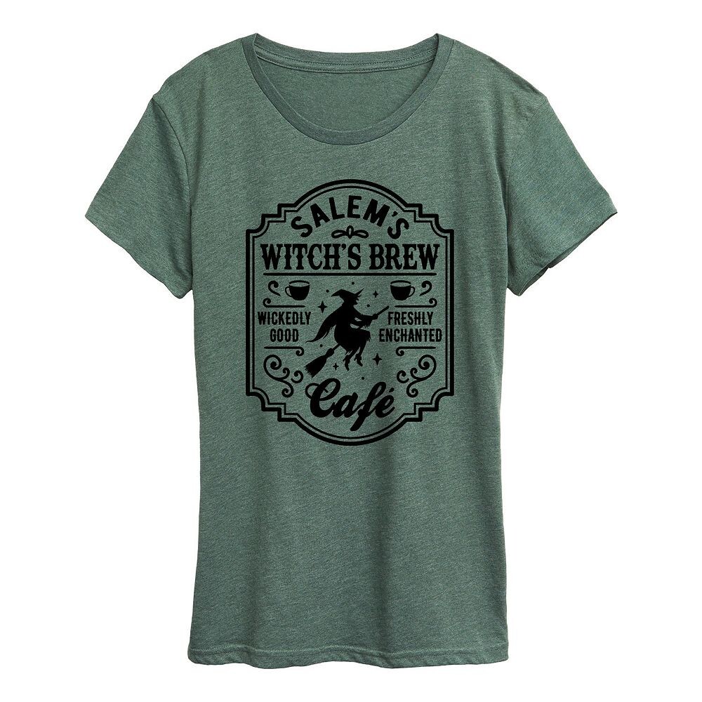 

Женская футболка Salems Witchs Brew Cafe на Хэллоуин Licensed Character, зеленый