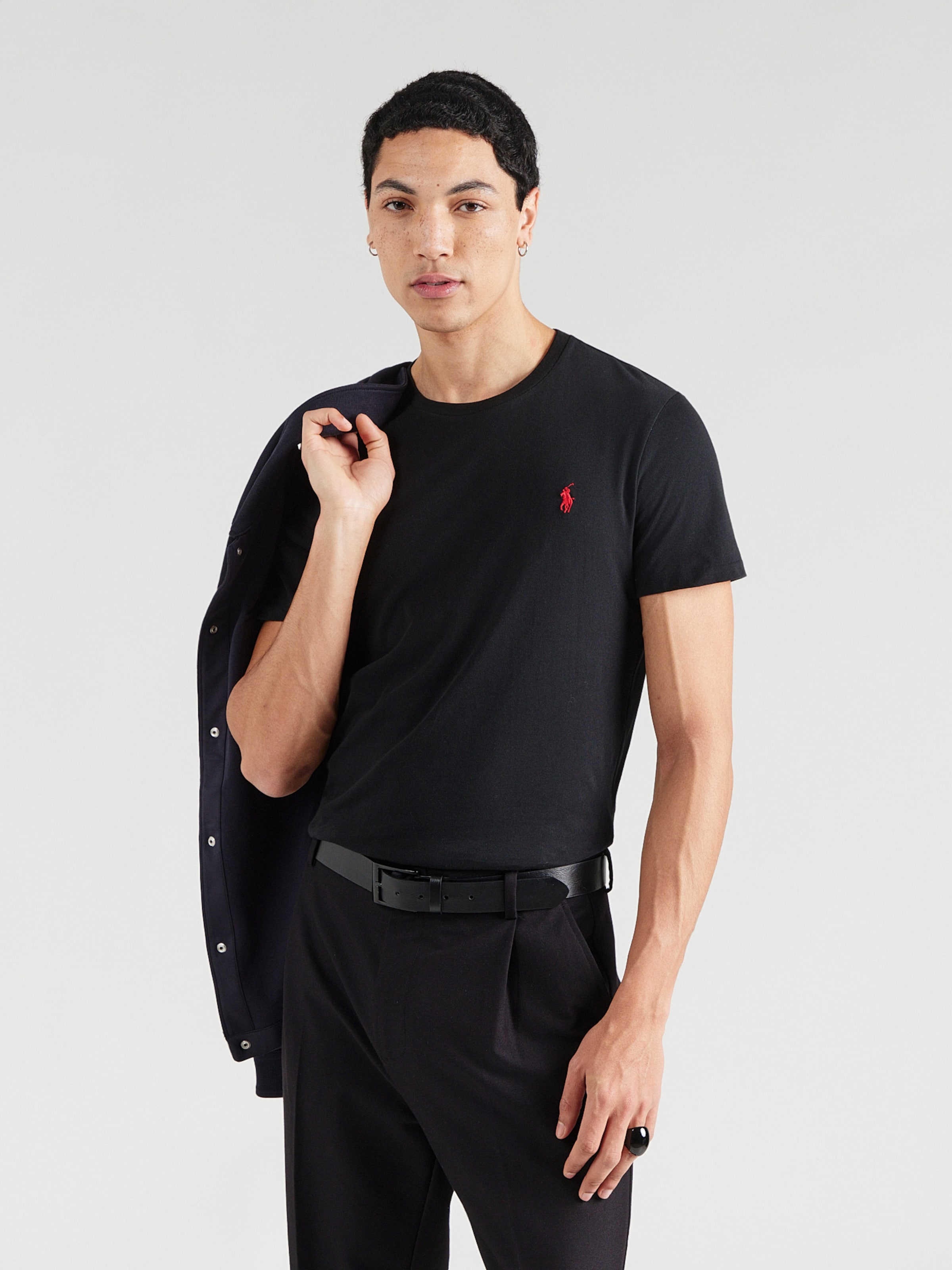 Polo Ralph Lauren Футболка в черном и белом цветах — фото 3