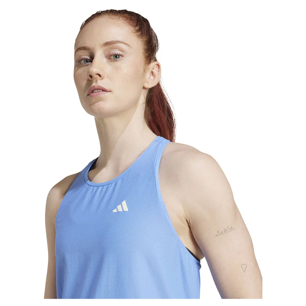 Футболка без рукавов спортивная adidas Own The Run, синий — фото 3