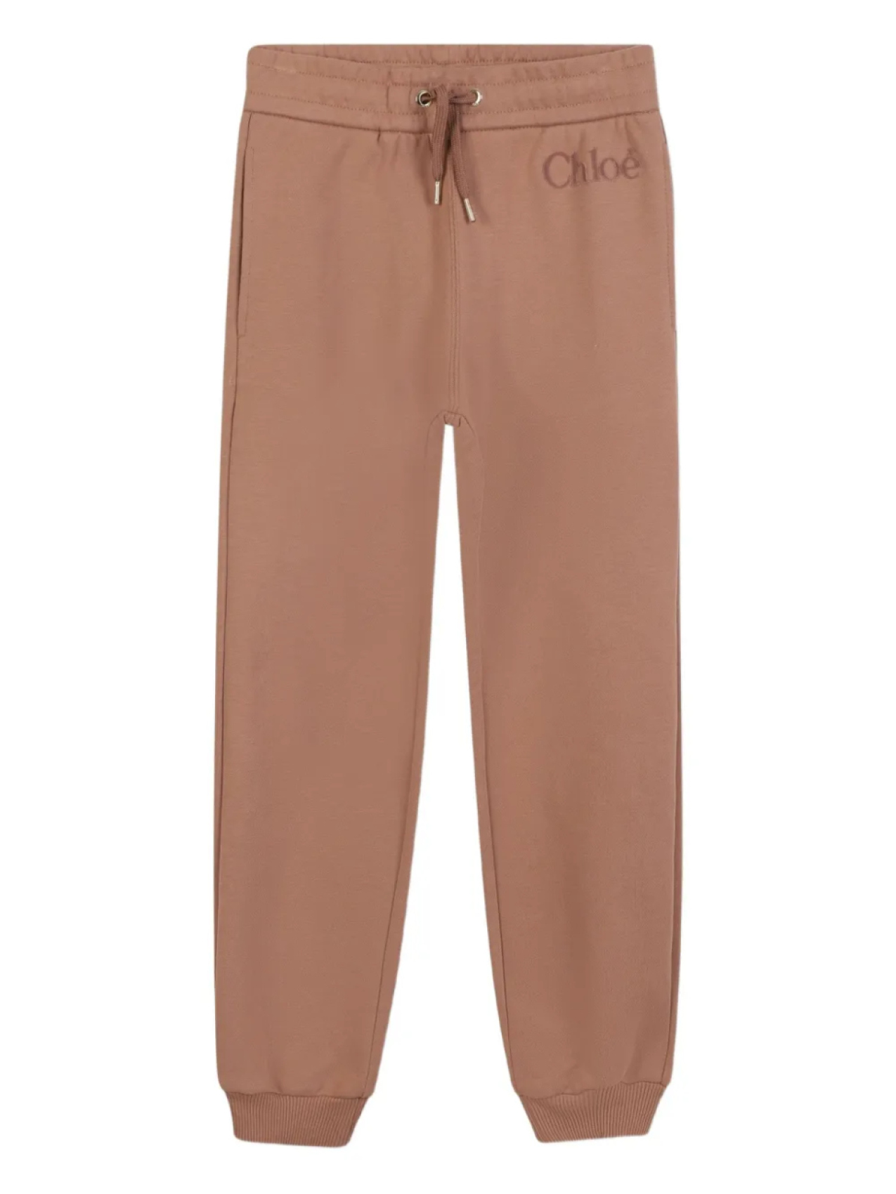 

Спортивные брюки с завязками на талии Chloé Kids, нейтральный