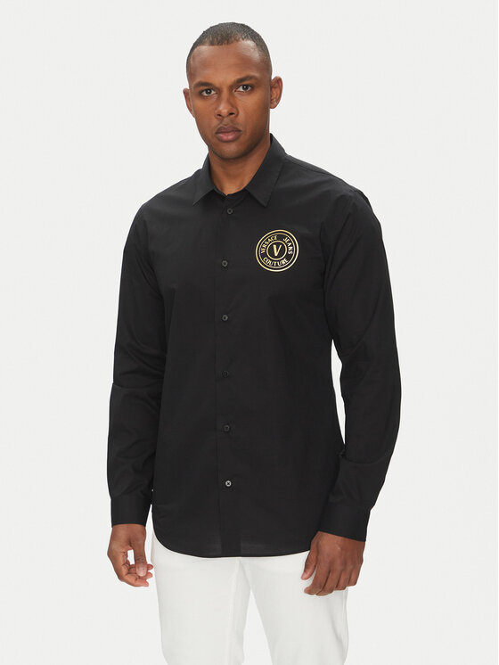 

Рубашка облегающего кроя 78GALYS1 Versace Jeans Couture, черный
