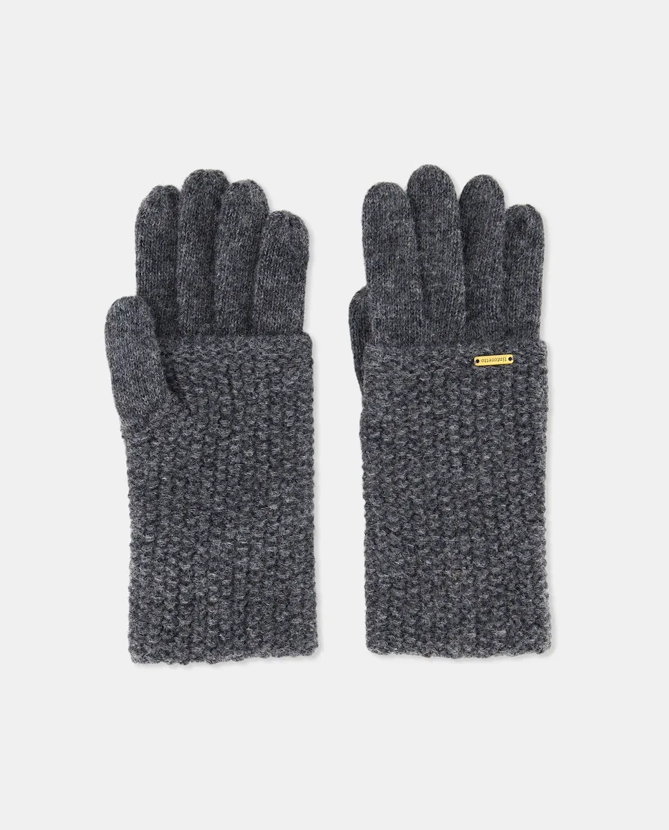 

Вязаные перчатки с текстурой Tintoretto, антрацитовый