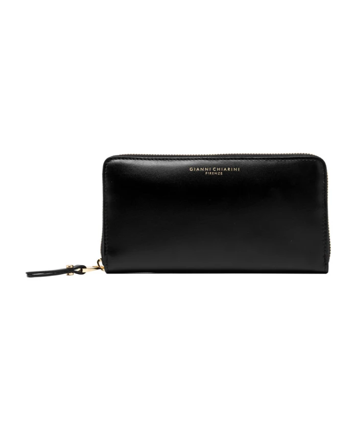 

Кошелек на молнии из матовой кожи Gianni Chiarini, черный