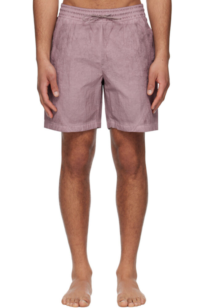 

Фиолетовый Lipstop Over Dying Curved Swim Shorts COOR