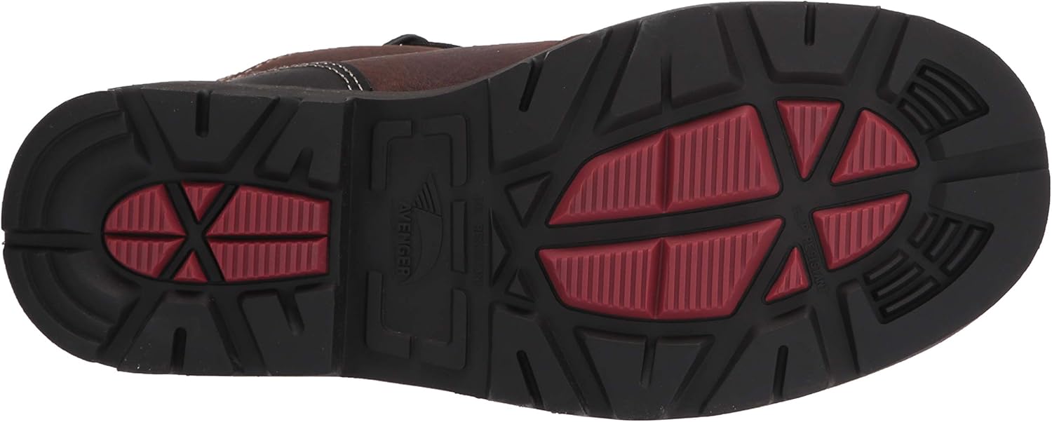 FSI FOOTWEAR SPECIALTIES INTERNATIONAL мужские 6" кожаные ботинки с углеродным носком, водонепроницаемые, защищающие от электричества, противоскользящие, коричневый — фото 4