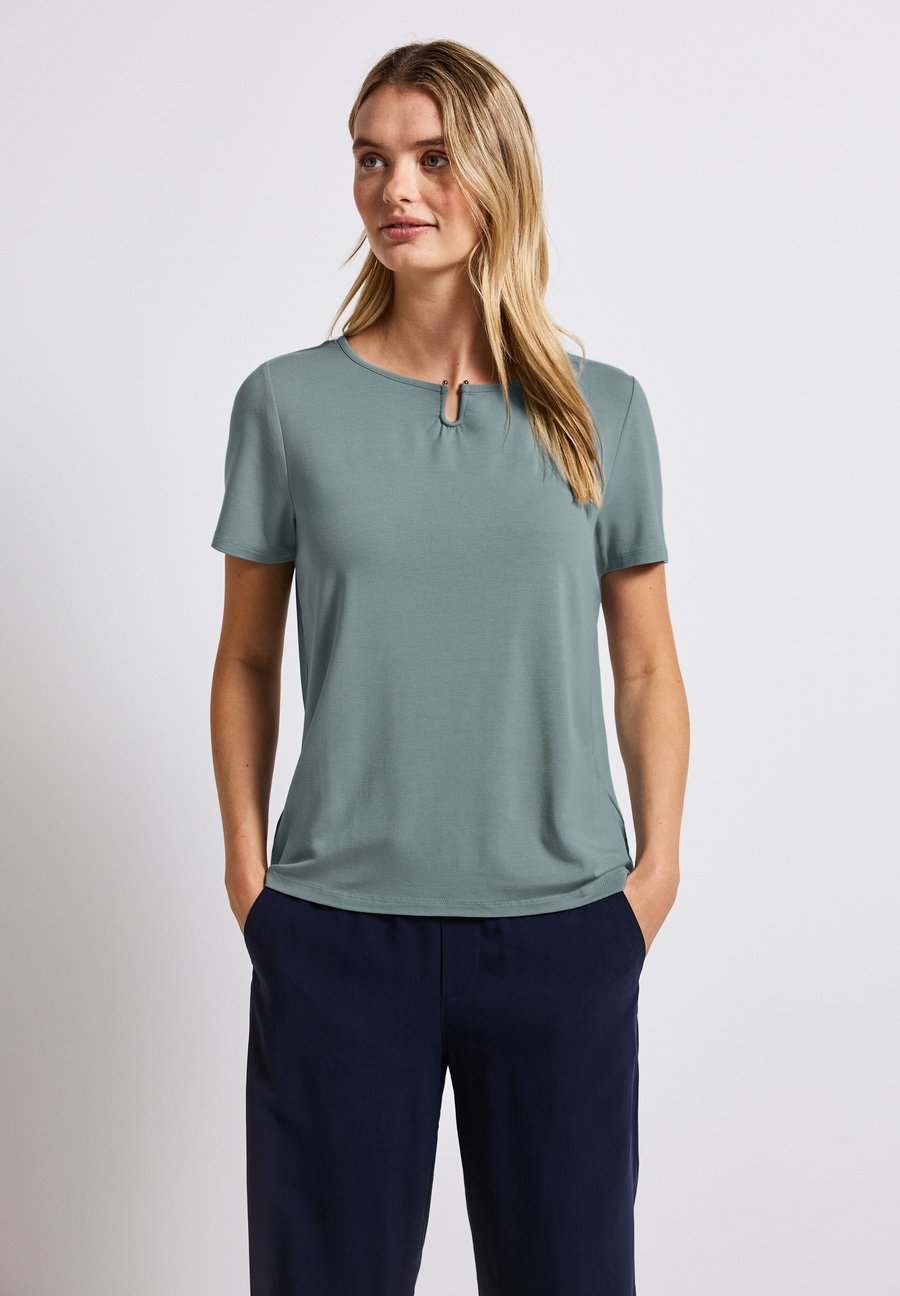 

Футболка Street One MIT CUT-OUT, Blau/Blue, Синий, Футболка Street One MIT CUT-OUT, Blau/Blue