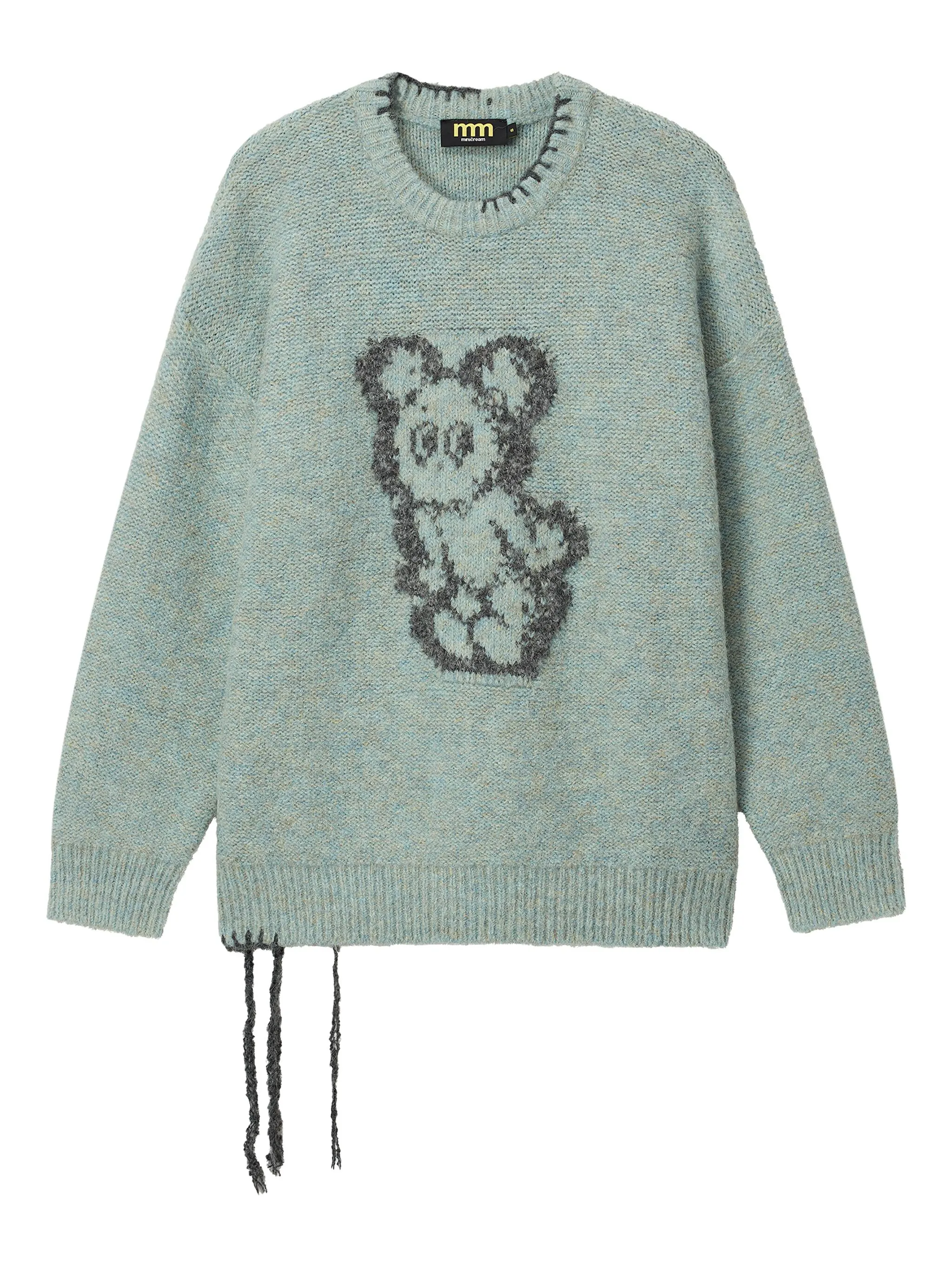 

Свитер с графичным принтом Mini Cream, синий