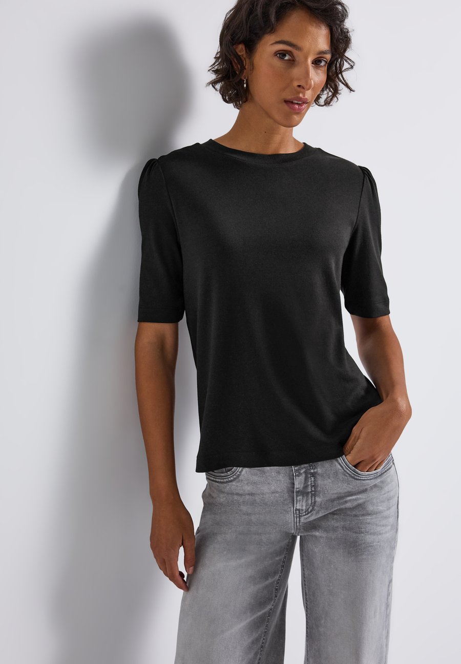 

Футболка Street One MIT RAFFUNG, Schwarz/Black