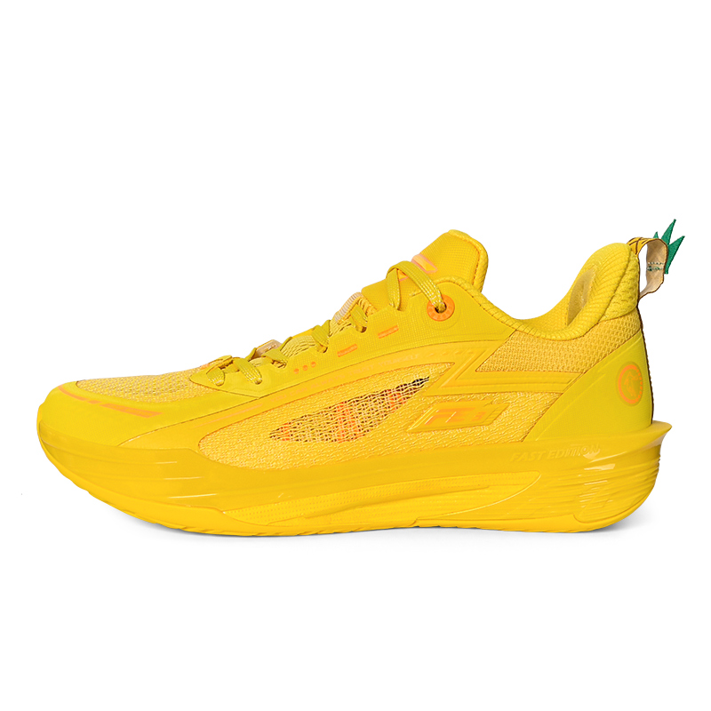 

QIAODAN Баскетбольные кроссовки FE3.0 Bumblebee Cushioning Grip Anti Twist с дышащими противоскользящими свойствами, мужские, желтые