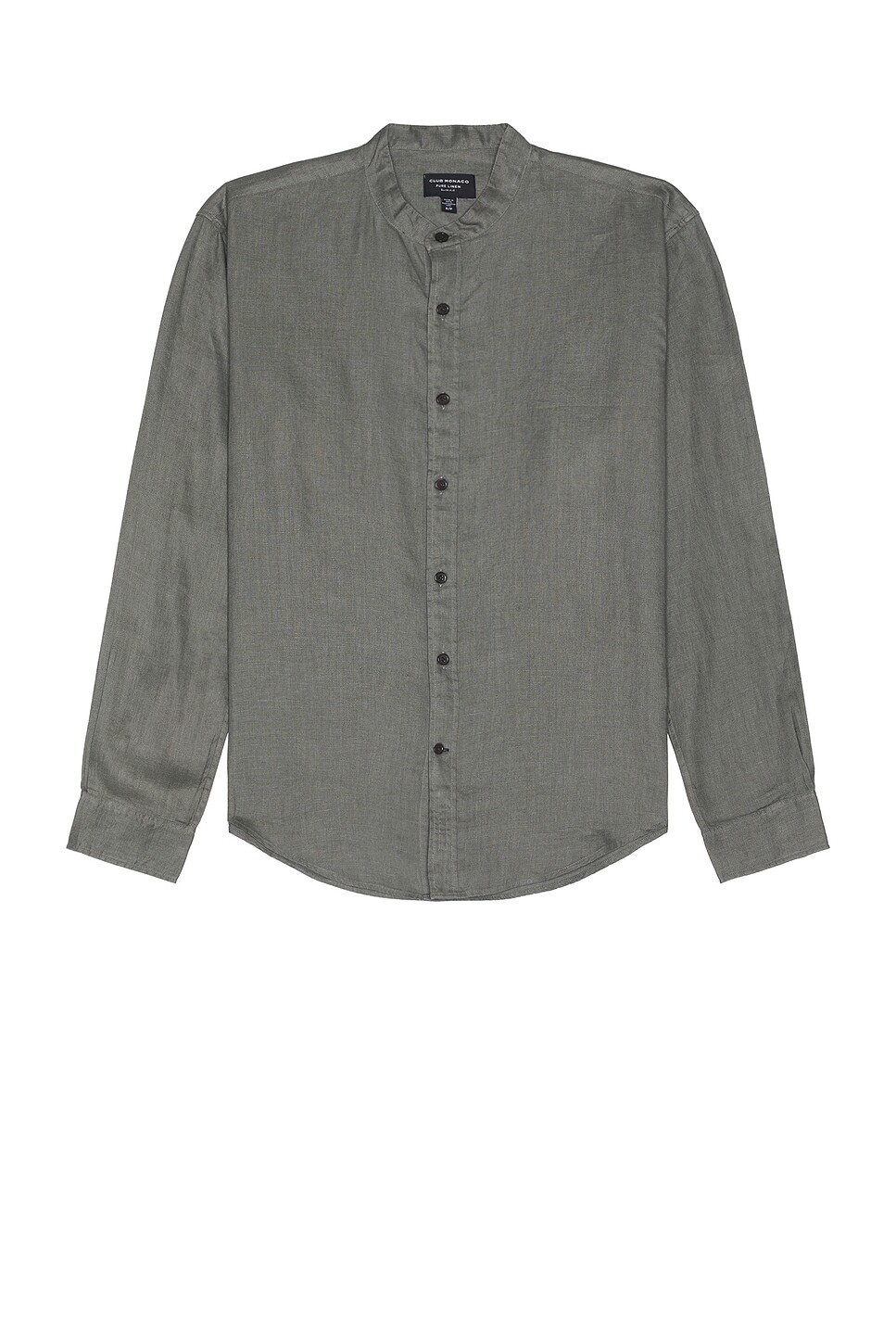 

Льняная рубашка Club Monaco, цвет Stripe - Dark Gray