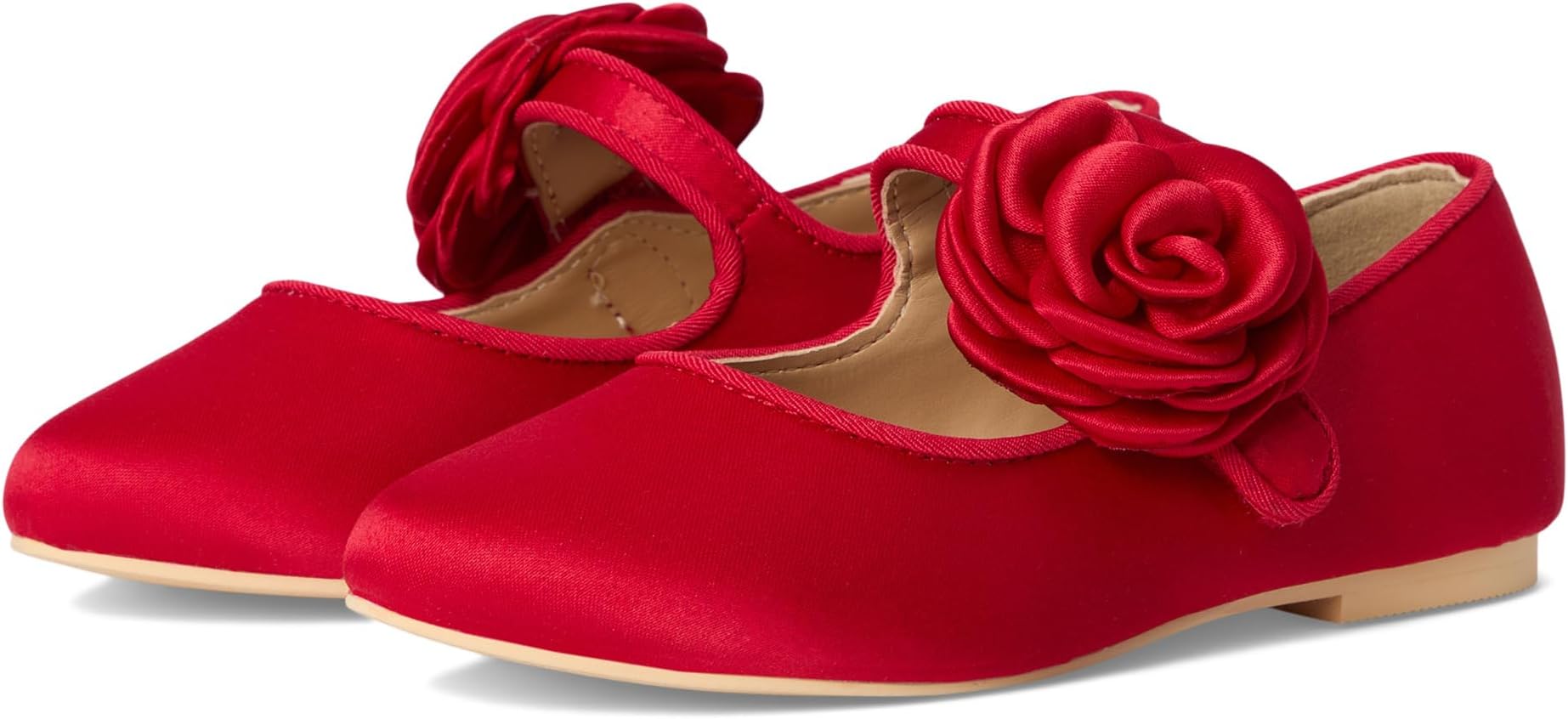 

Сандалии Janie and Jack Rosette Flats, Red