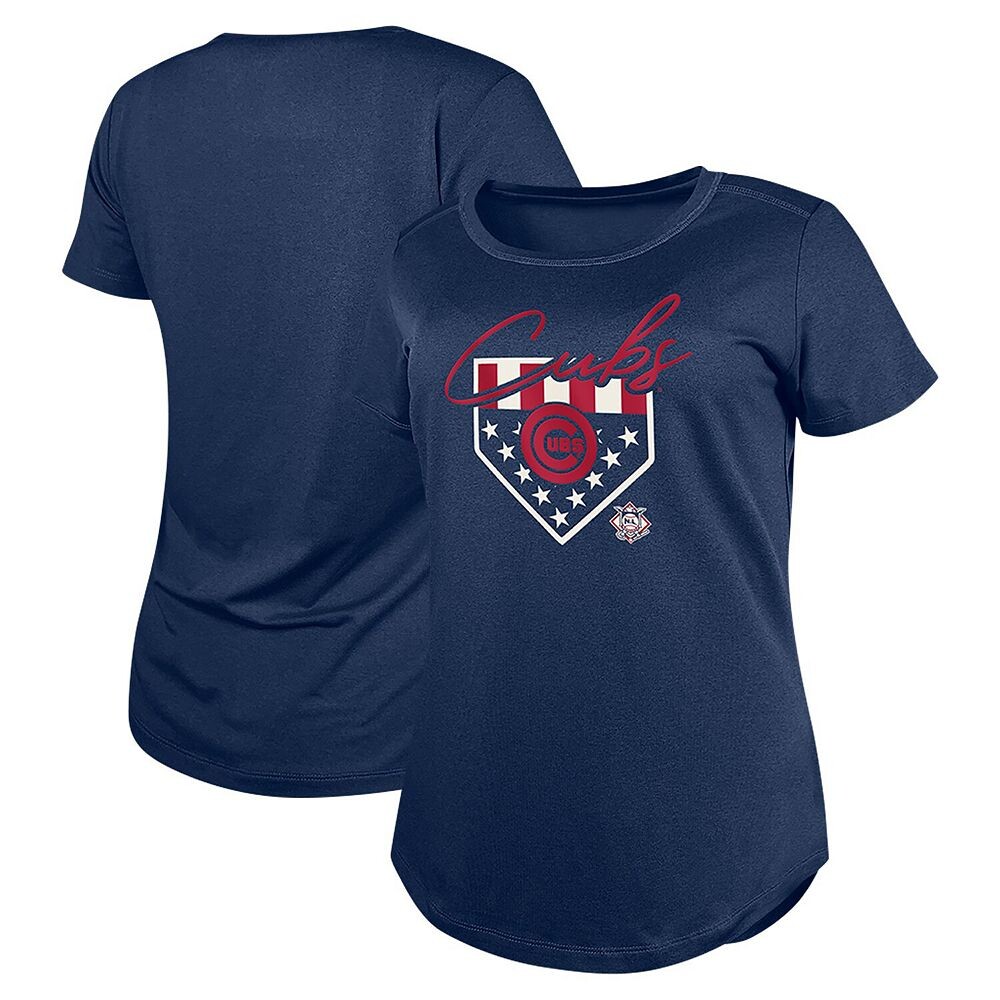 

Женская темно-синяя футболка New Era Chicago Cubs Americana, цвет Cub Navy