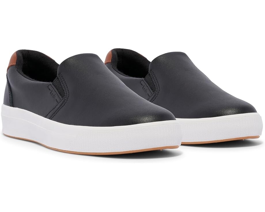 

Кроссовки Keds Pursuit Slip On, цвет Black/Cognac Leather