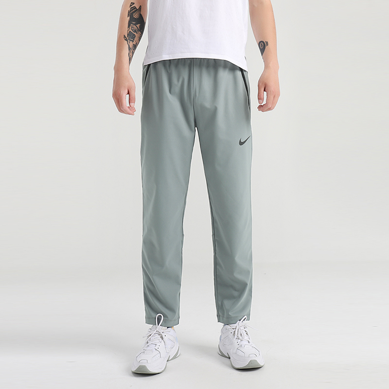Вязаные спортивные штаны мужские дымчато-серые Nike — фото 4