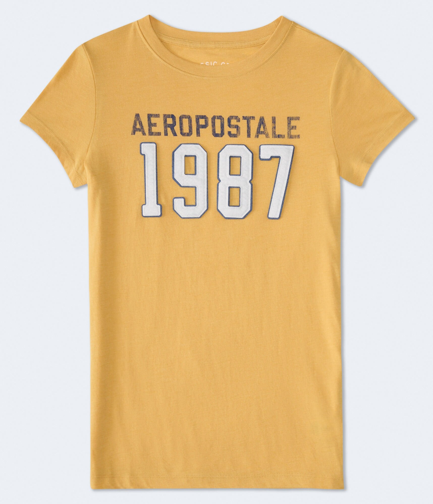 

Футболка Aeropostale 1987 с графической аппликацией, темно-желтый