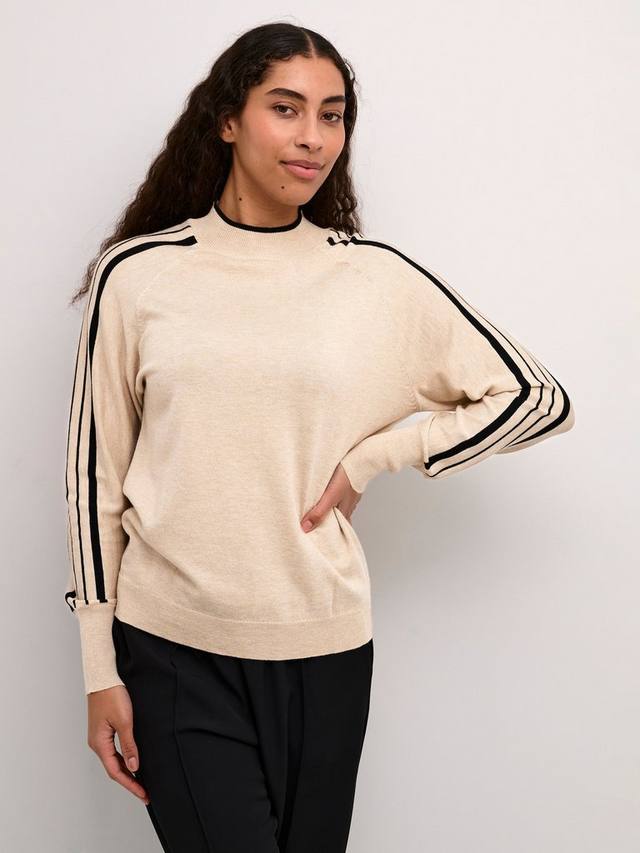 

Джемпер с высоким воротом henriette KAFFE, цвет Beige/Black
