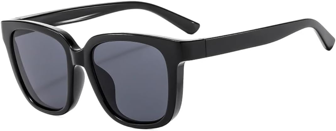 

Солнцезащитные очки с защитой UV400 | Большая оправа, линзы конфетного цвета | Для женщин и мужчин, для занятий спортом на открытом воздухе и вождения DSVIGF, Black Gray