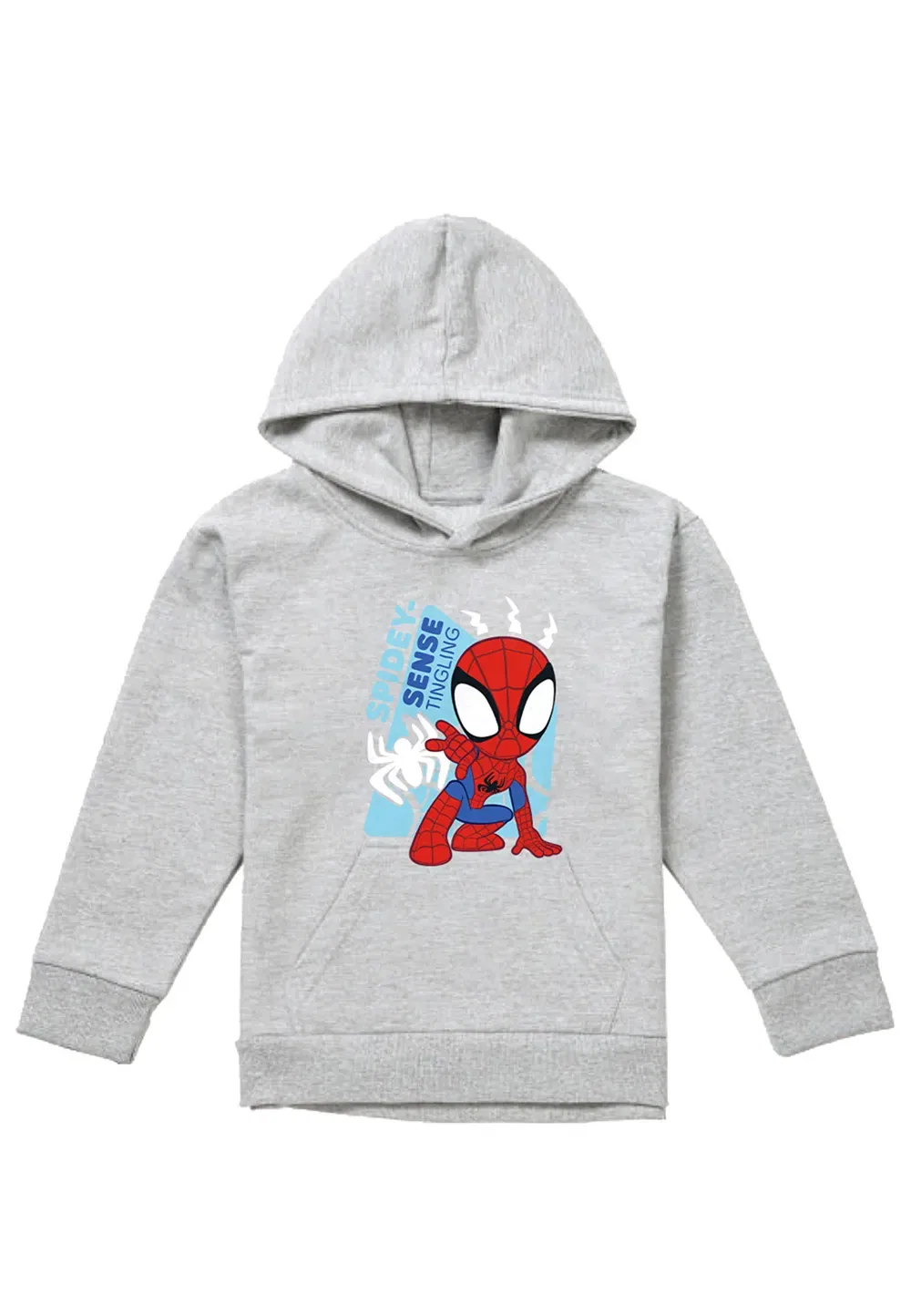 Детская худи Marvel Spidey And His Amazing Friends, Athletic Heather, серый — фото 4