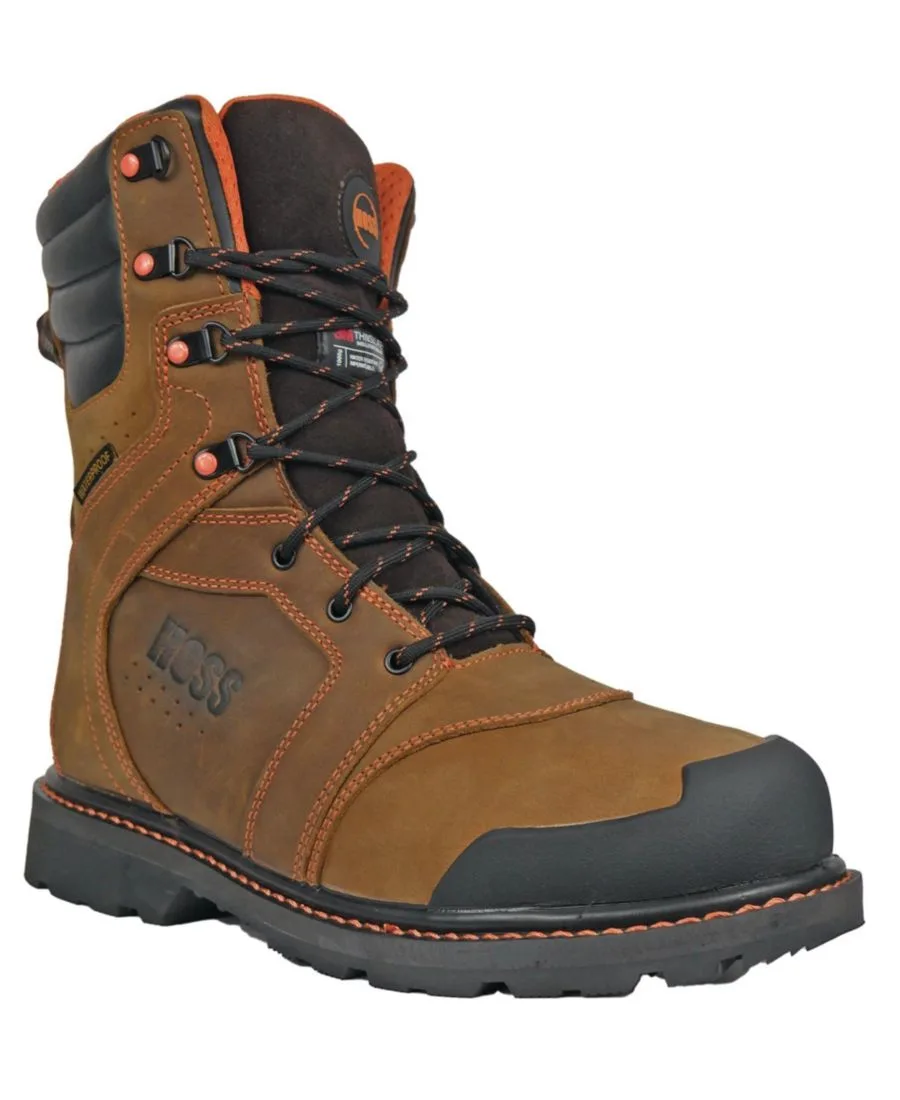 Мужские рабочие ботинки Clash с мягким носком и утеплителем Hoss Boot Company, коричневый