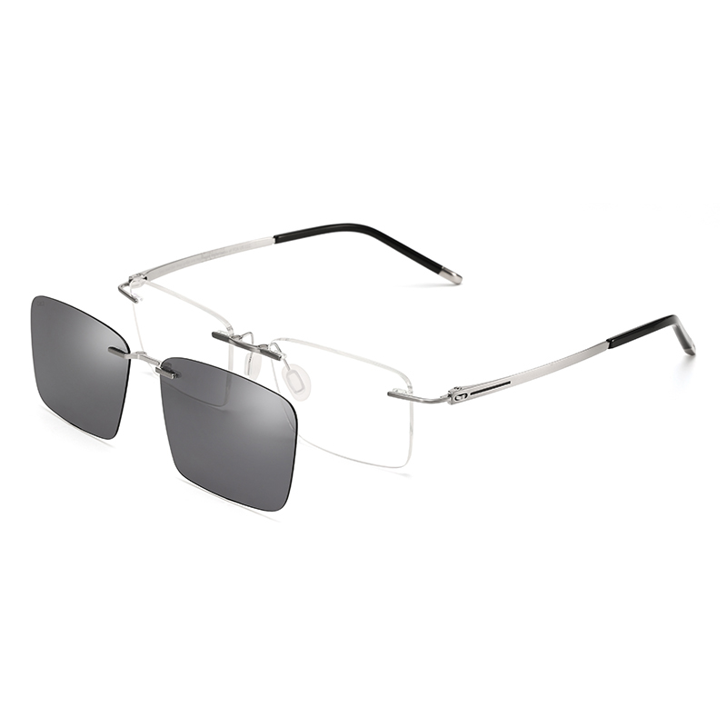 

Оправы для очков Titanium Square, мужские Jeep, jeept9029-s2/bright sweep серебро