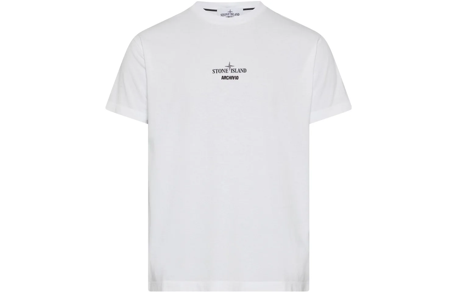 STONE ISLAND Футболка мужская белая SS23 — фото 4