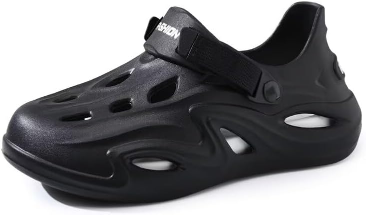 

Мужские и женские легкие спортивные сандалии с противоскользящей подошвой для летней прогулки на улице и пляжа Zonkacen, черный