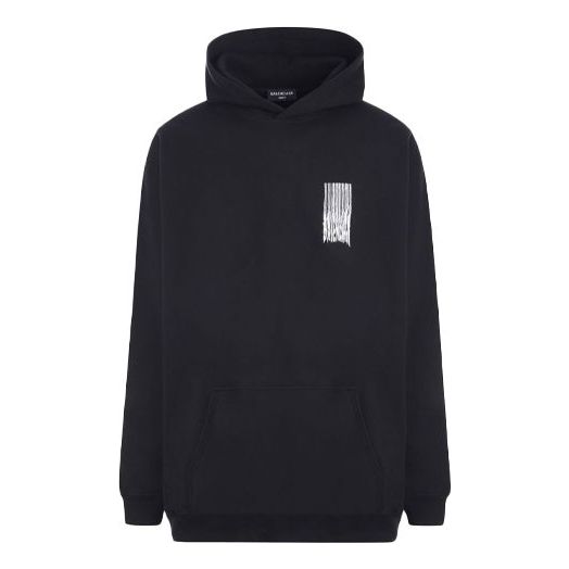 

Худи Balenciaga Barcode Cotton Hoodie 'Black', черный
