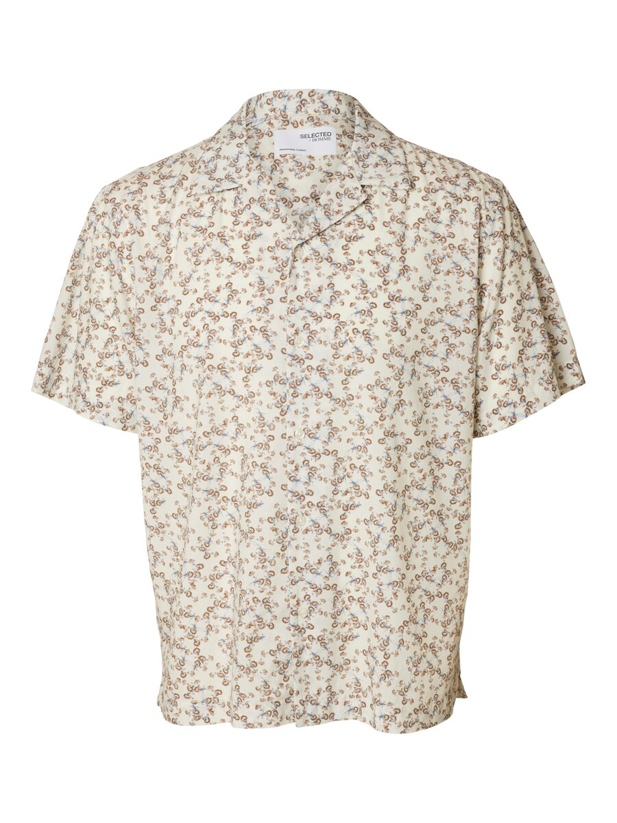 

Повседневная рубашка SELECTED HOMME Regular fit Button Up Shirt, цвет cream/nude