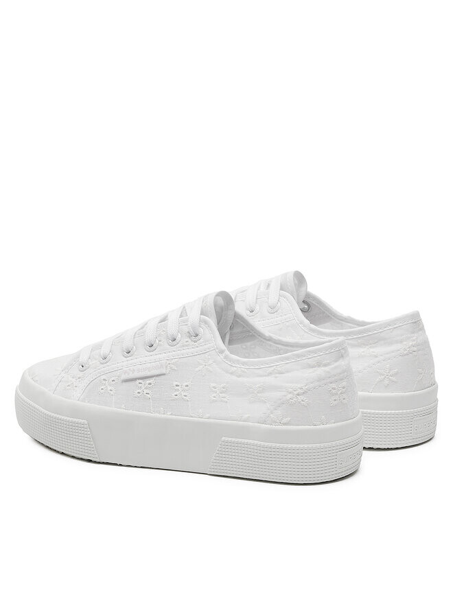 Кеды Superga Zapatillas de tenis Flower Sangallo 2740, белый — фото 3