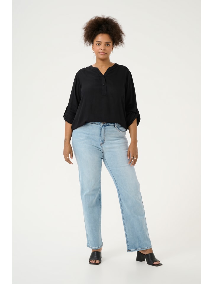 

Джинсы KCkanna slim fit из светло-голубого стираного денима KAFFE curve