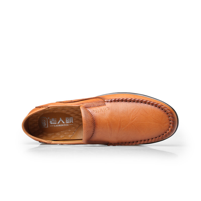 Туфли мужские Men"s Casual Men Low-Top Laorentou, хаки — фото 4