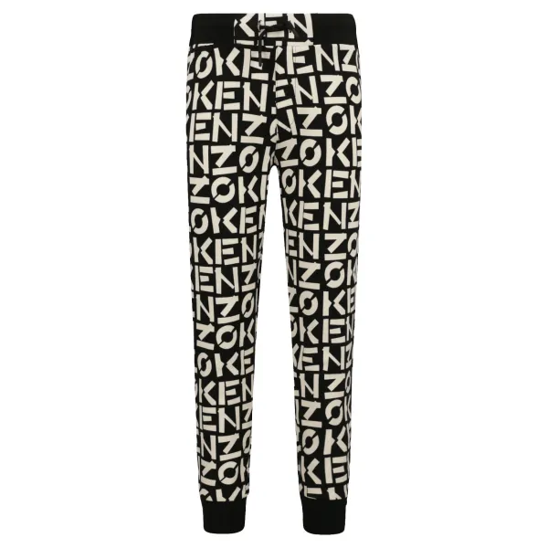 

Спортивные брюки стандартного кроя Kenzo Kids, черный