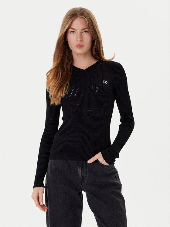 

Свитер slim fit 252TP3241 Twinset, чёрный