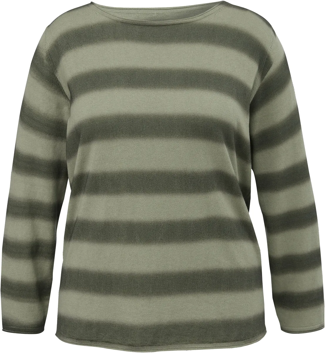 

Свитер с круглым вырезом TRIANGLE, с полосатым узором, зеленый