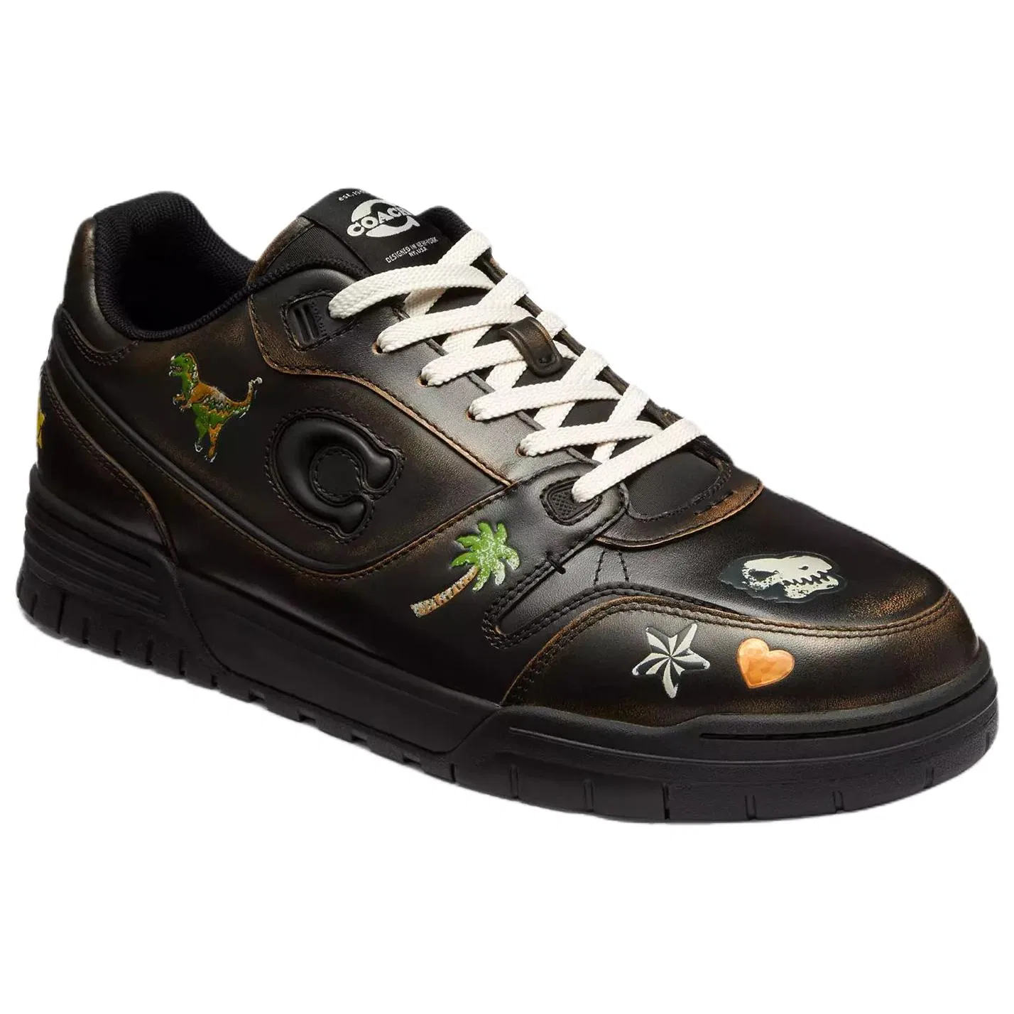 Кеды Rexy Leather Low Top COACH Black — фото 4