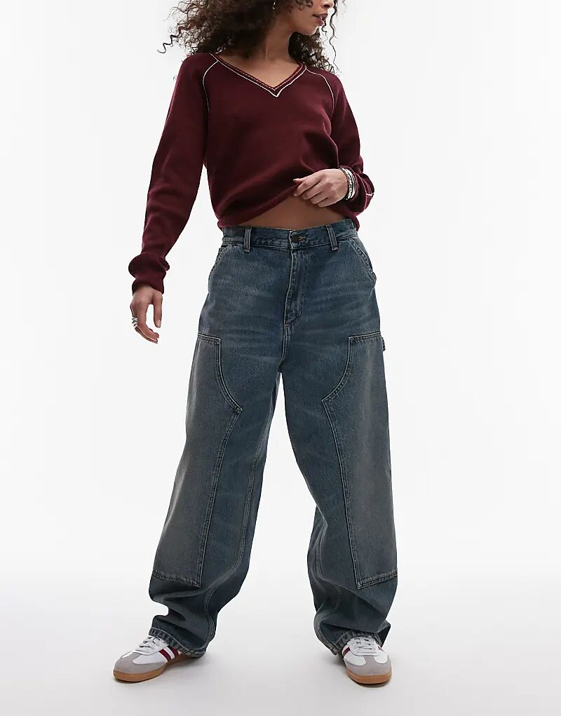 

Джинсы brandon с двойным коленом синего цвета Carhartt WIP