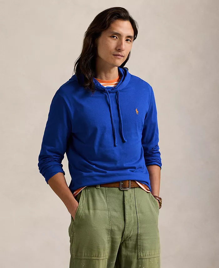 

Мужская худи-футболка из джерси Polo Ralph Lauren, синий