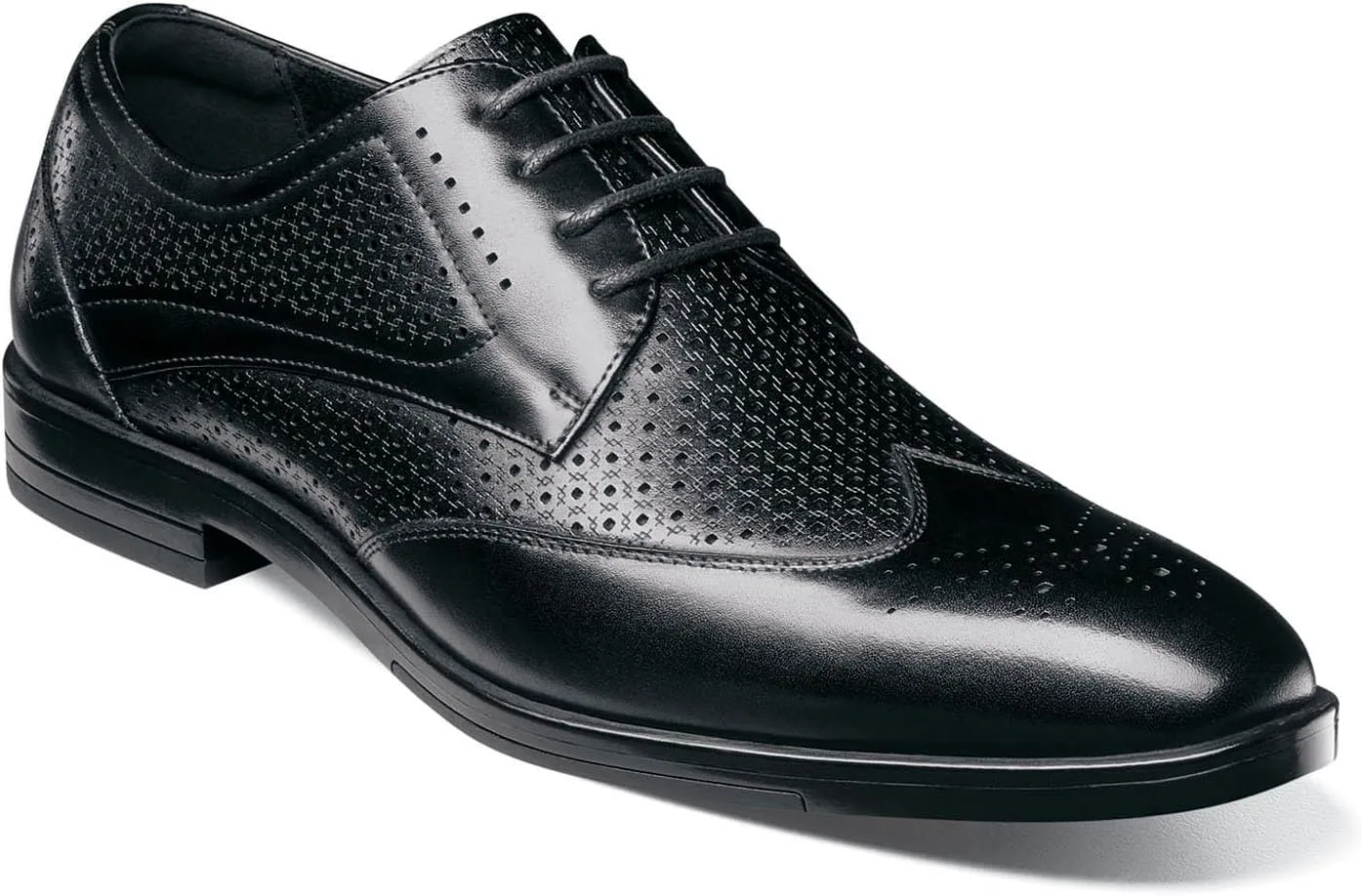 Мужские оксфордские туфли Stacy Adams Asher Wingtip Lace, черный — фото 2