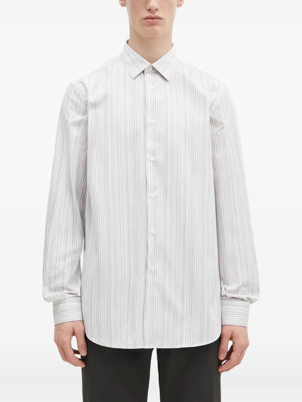 

Рубашка в тонкую полоску с длинными рукавами Paul Smith, белый