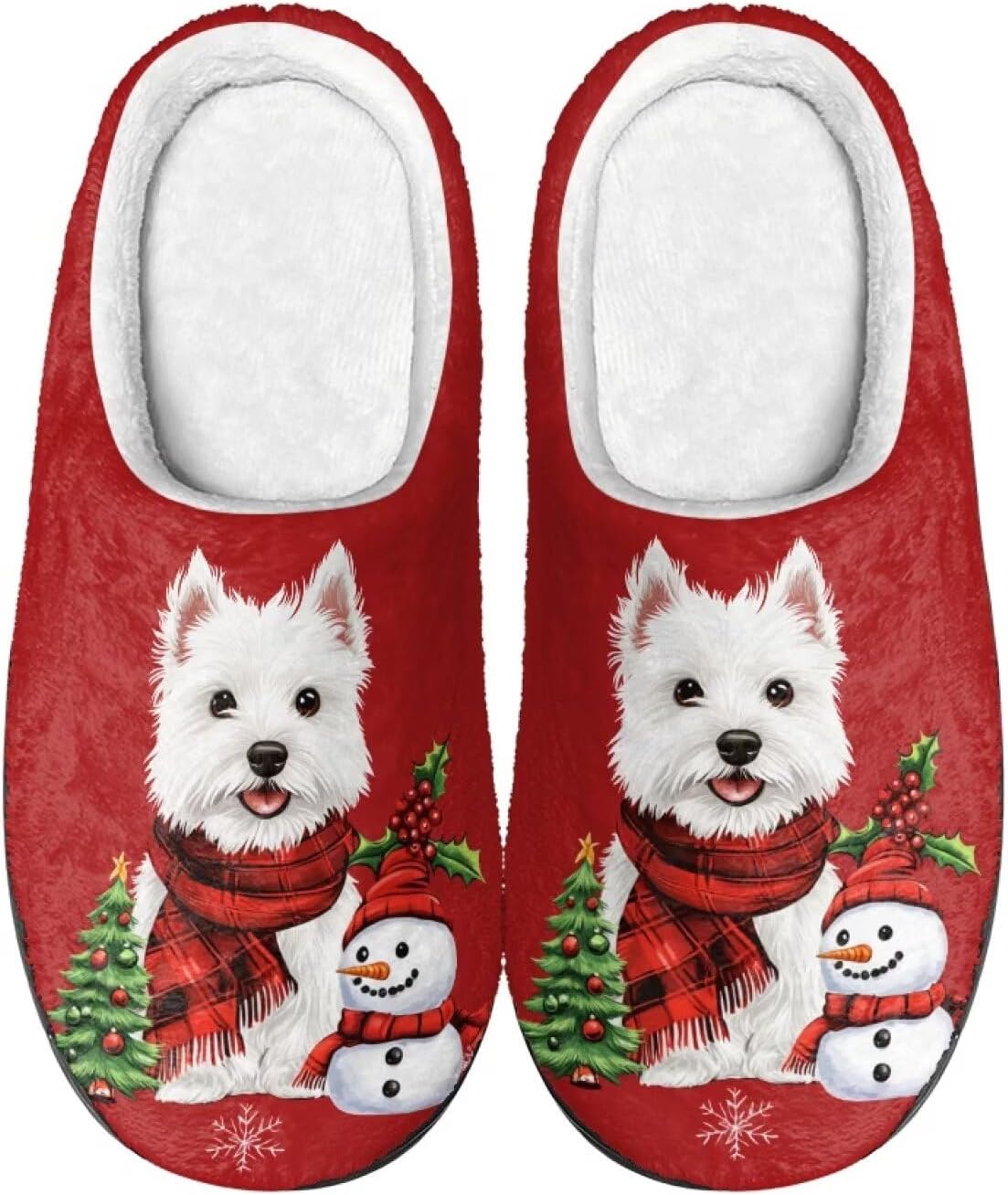 

Тапочки Showudesigns для женщин и мужчин, удобная обувь, теплые, Western Highland Terrier