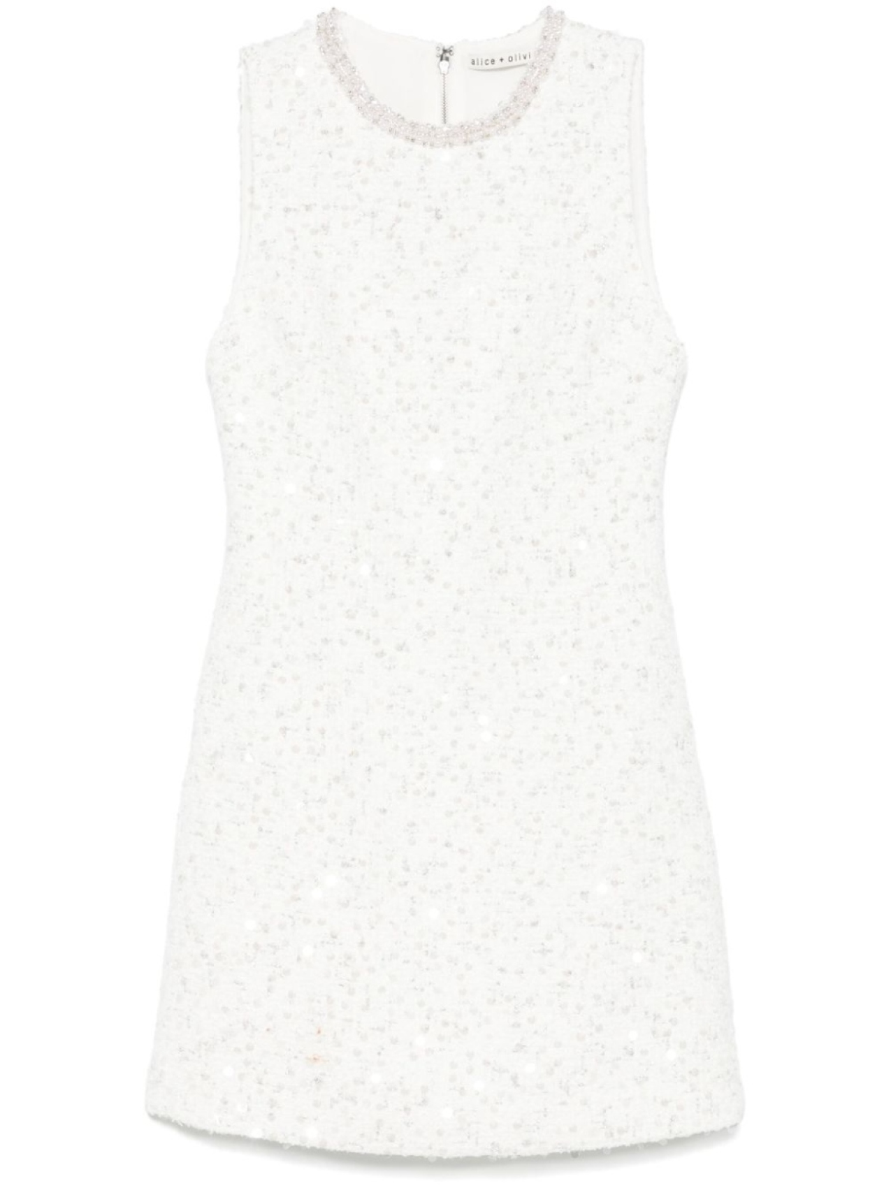 

Alice + olivia платье мини Coley, белый