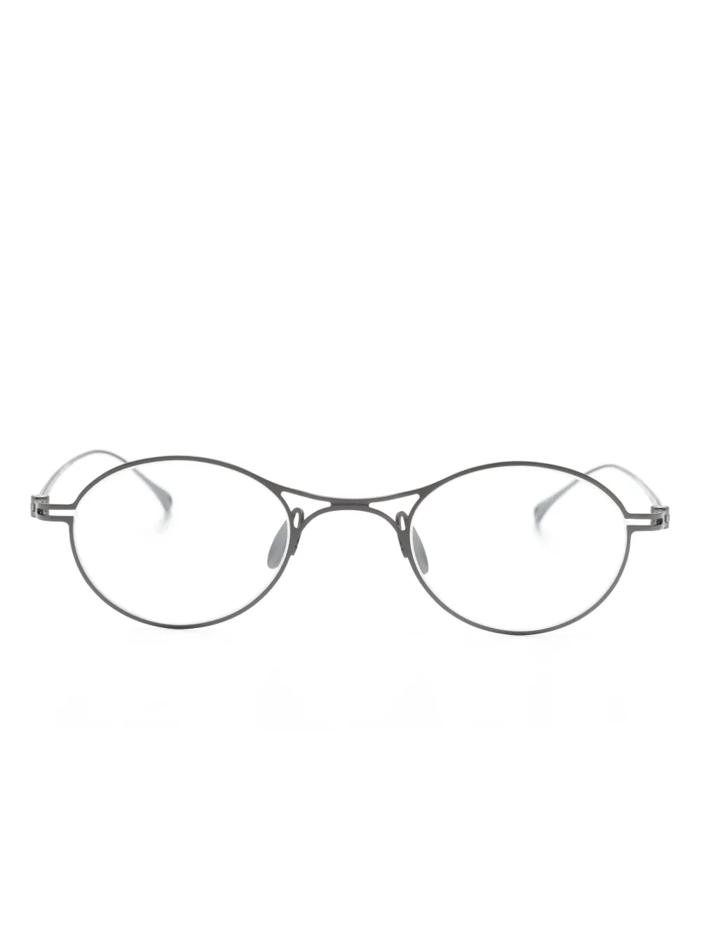 

Очки в овальной оправе GIORGIO ARMANI, серебяный